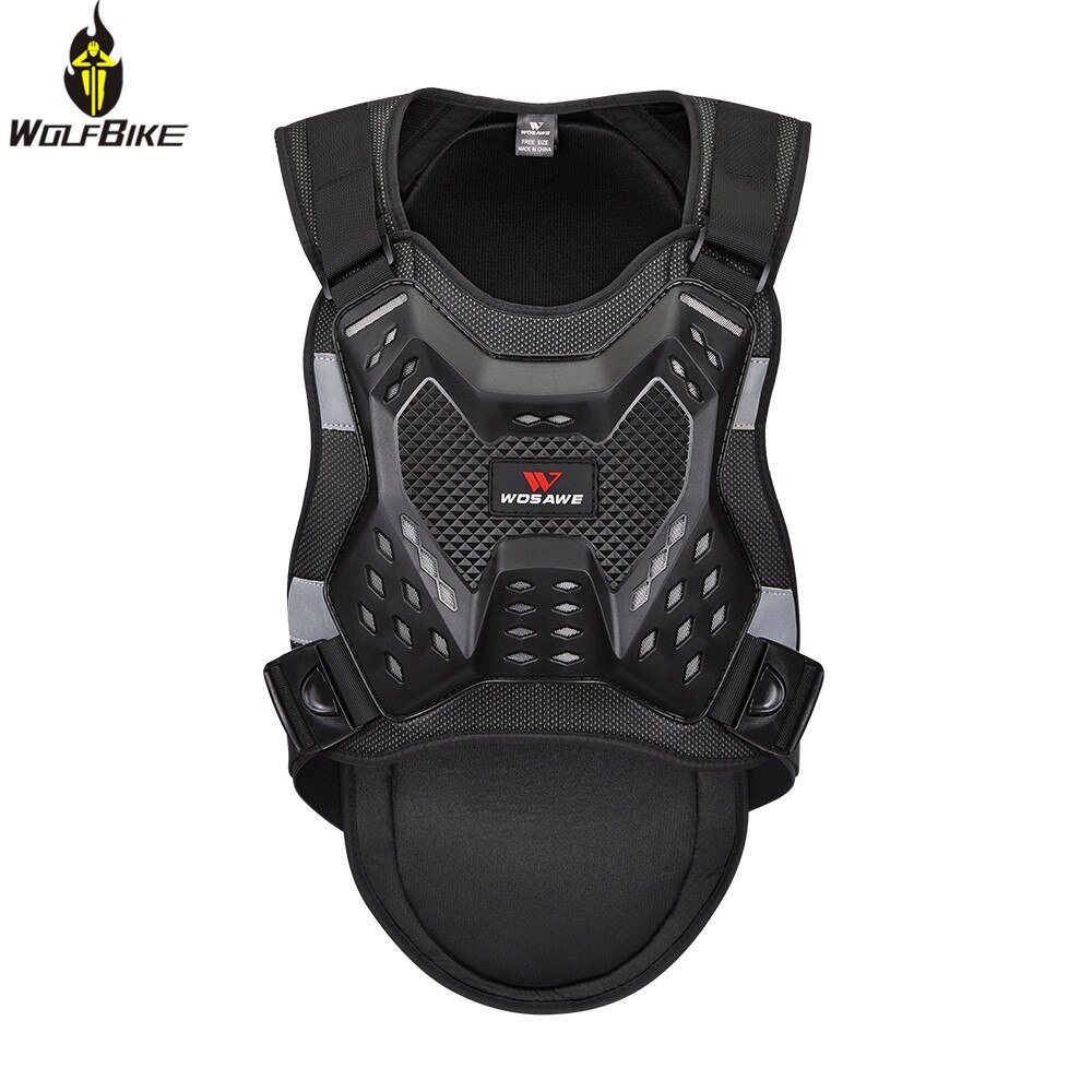 WOSAWE Motocross Back Protector Cycling Skateboard Snowboard Ski Racing Body Spine Chest Protection MTB Motorcycle Armor Jacket