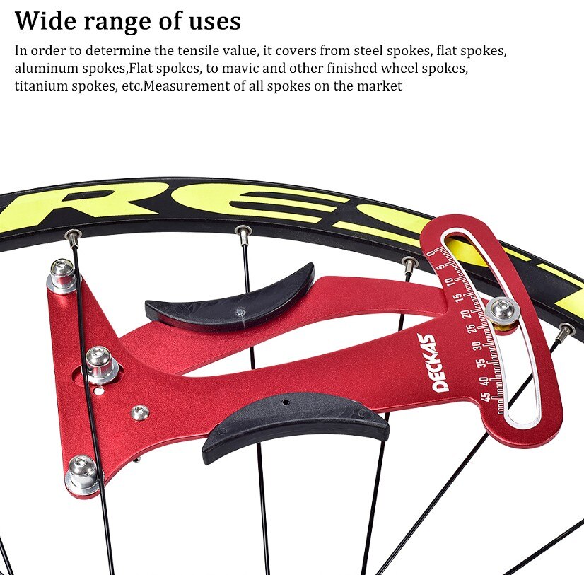 Eger spændingsmåler hjul cykel eger spænding eger checker pålidelig indikator stabil konkurrere aluminiumslegering cykel værktøj