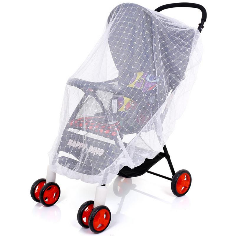 1pcs Kinderwagen Borduren Zonnescherm Klamboe Voor Wandelwagen Accessoires Baby Buggy Autostoel Zonnescherm Netting Voor Pasgeboren