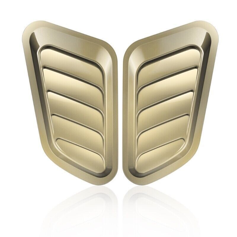 2pcs Hood Vents Air Flow Intake Scoop Turbo Bonnet Cover Car Decorative Cover
