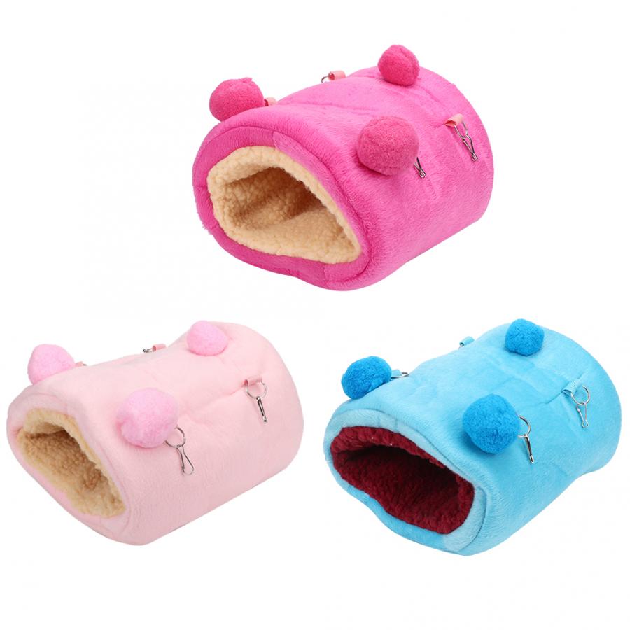 Tyk mini flannelette kæledyr hamster varm hængekøje hængende sove rede hus gynge seng til egern pindsvin hamster