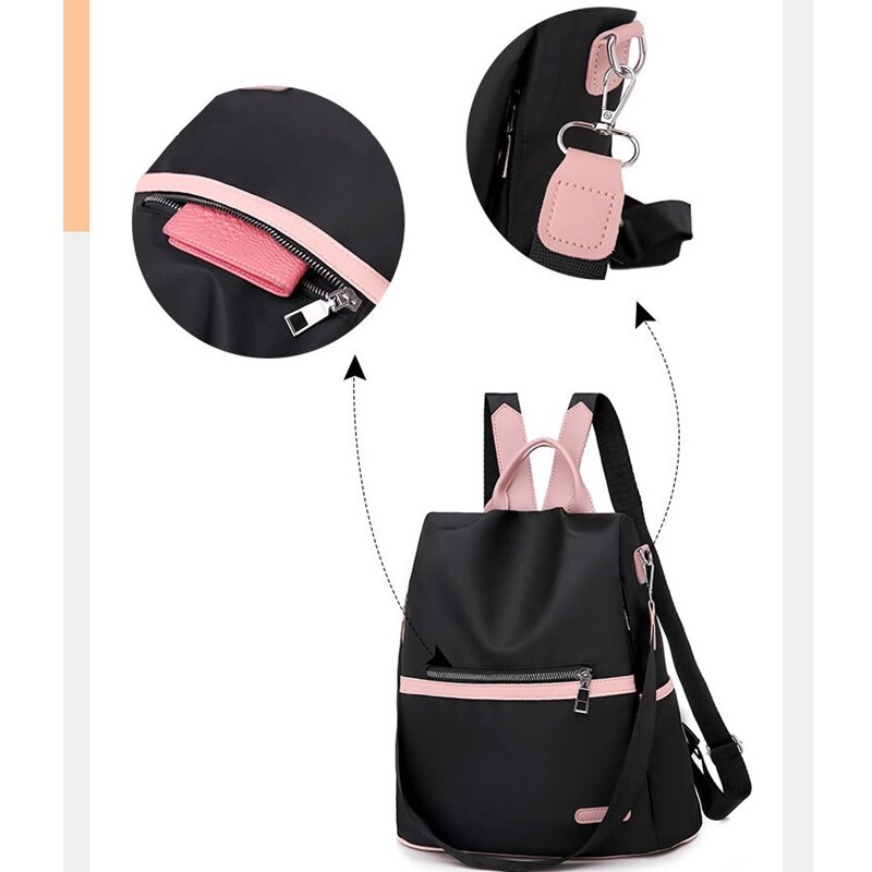 Girls Cute Small Backpack Female Anti Theft Backpack Waterproof Oxford Travel Backpack Schoolbag Girl Bag