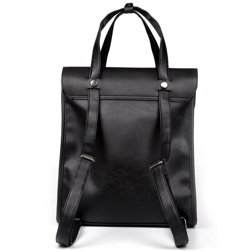 Neue männer Große Kapazität Rucksack jugendlich Schüler Tasche Männer Reise Rucksack Jahrgang Daypack Frauen PU Leder Laptop Taschen Mochila