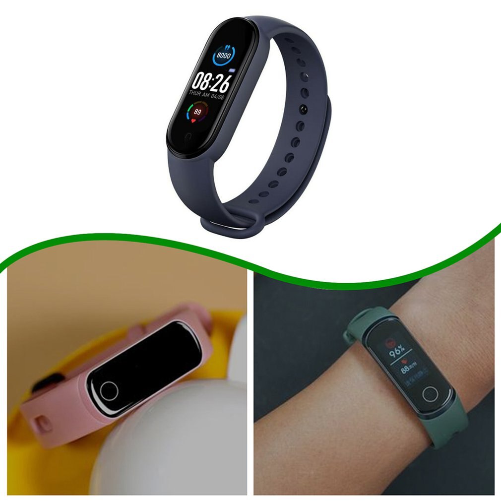 Smart fitness armband band med mätande pulsmätare sport aktivitet tracker män kvinnor titta på armband