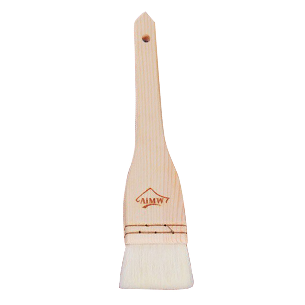 Manche en bois brosse badigeonner brosse à pâtisserie brosses à huile pour gâteau pain beurre outils de cuisson sécurité BBQ barbecue brosse