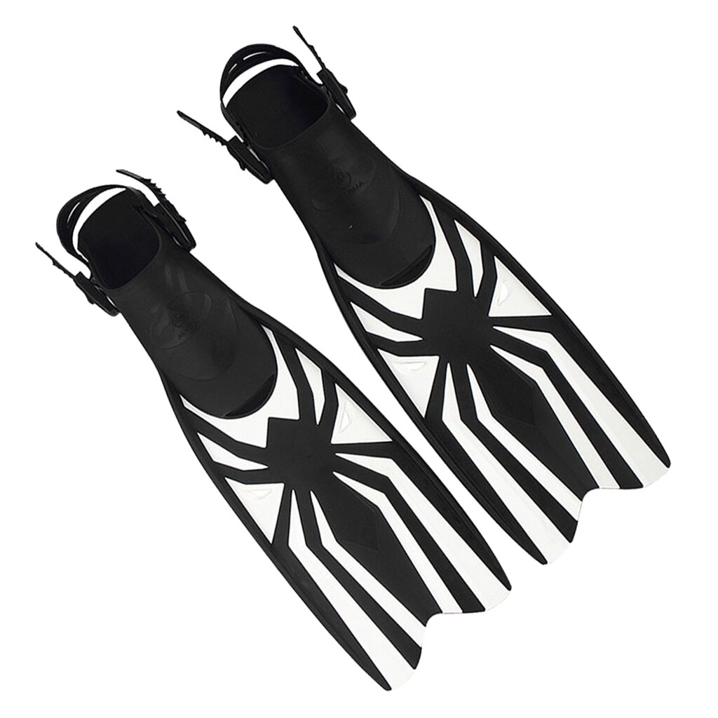 Open-Heel Freediving Fin Spearfishing Scuba Diving Fins Flippers Snorkeling Equipment Gear: L-XL 