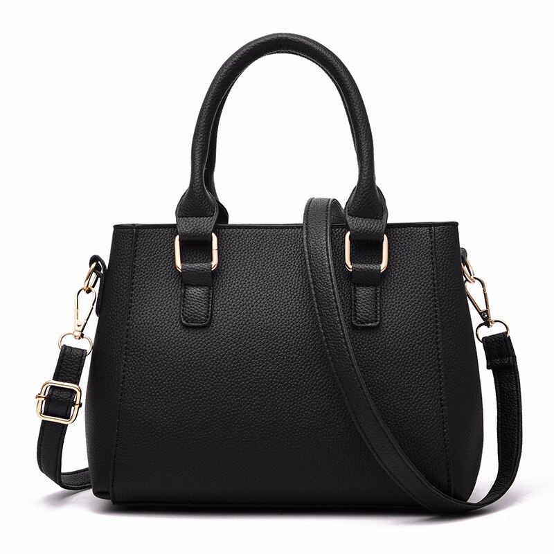 Colgante de bola de piel de ACELURE, bolsos de mensajero bordados de cuero negro PU sólido, bolsos elegantes para mujer, bolsos de mano para mujer, bolsos de compras para fiestas