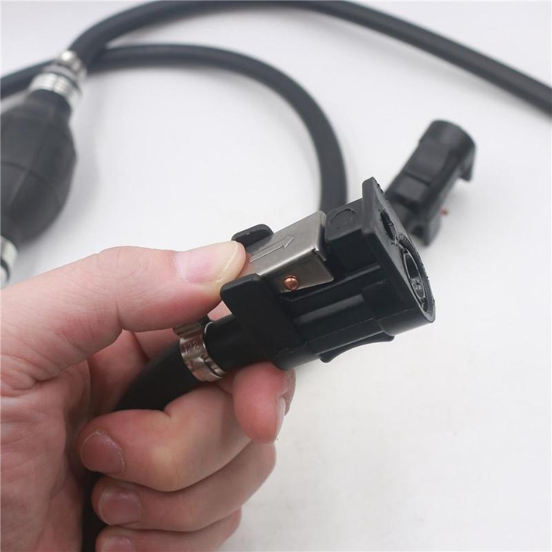 Universal 8mm gummi bränslepump bränsleledning slang utombordare båtmotor bensin tank kopplingar kit för bil bil båt utombordare