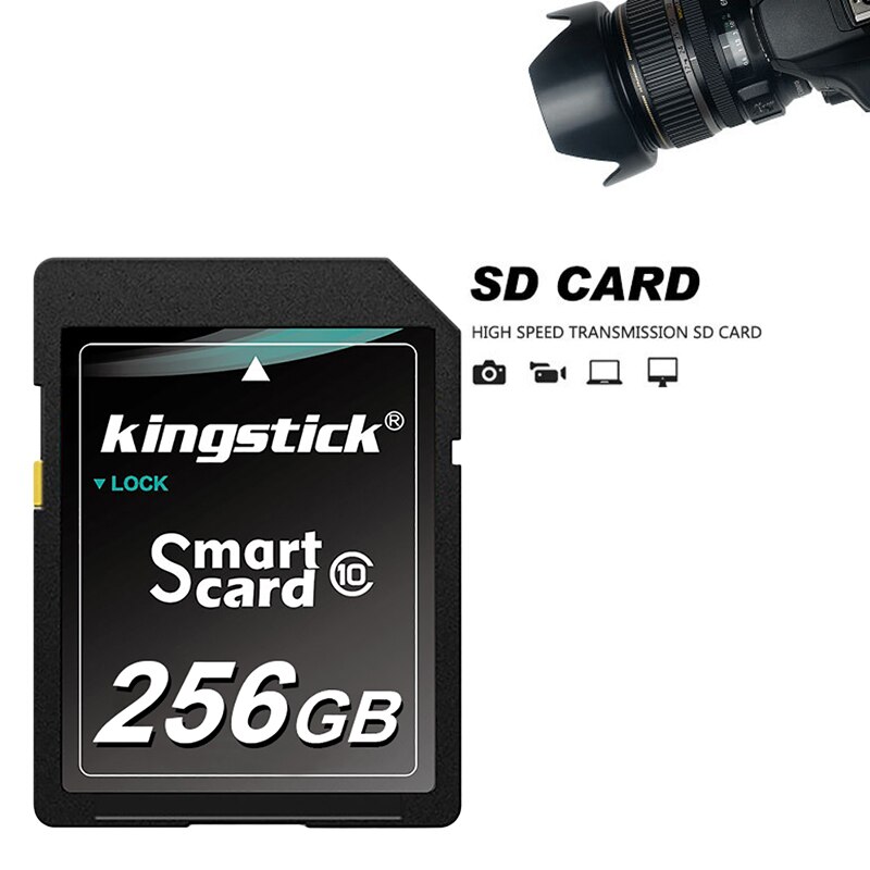 Kingstick 256GB Memory Card SD Card Class 10 Flash Memory Card SD Flash Card Camera Storage Card Camera SD Card