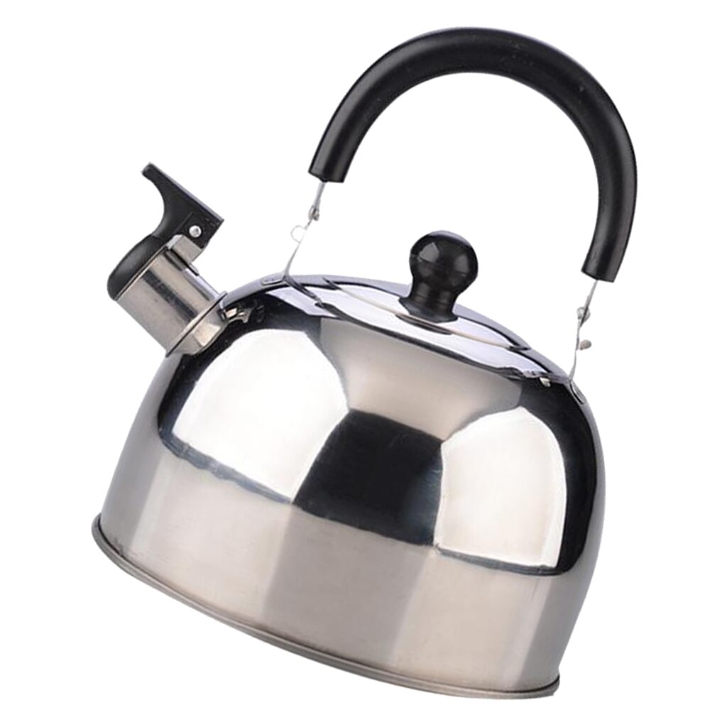 3L Stainless Steel Whistling Kettle Teapot Electric Stove Gas Hobs Camping