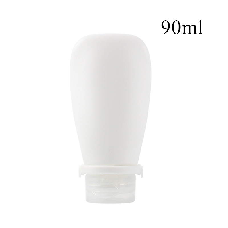 Bouteille de voyage Portable en Silicone, stockage de cosmétiques, bouteille de Lotion rechargeable, conteneur de shampoing étanche, Tube à presser, bouteille vide: Bleu