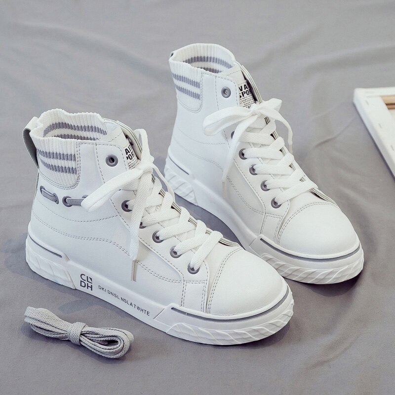 Sommersko dame all-match casual kvindelige sneakers dame rund tå efterår modis small cross efterår sport pu