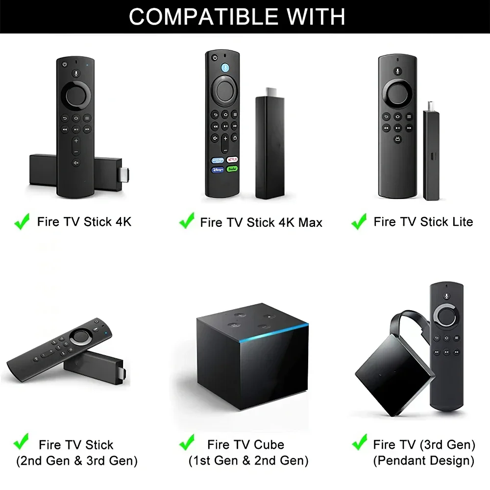 YA Smart TV Stick 4K MAX Lite Fire Cube Remote współpracuje z wymiennym pilotem głosowym Alexa do Fire Stick TV 3. generacji