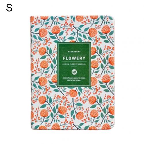 Floral Flower Schedule Note Book Diary Weekly Planner School Office Stationery: Green / S