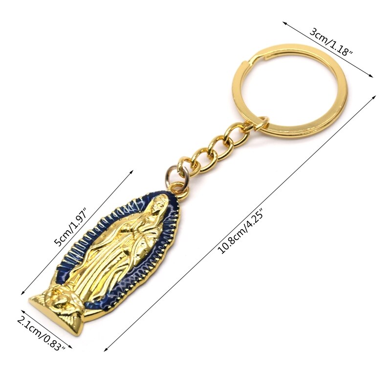 Göttin Keychain Religion Religiöse Schlüssel Ring Schmuck Tasche Auto Anhänger Keyfob Kirche Souvenirs