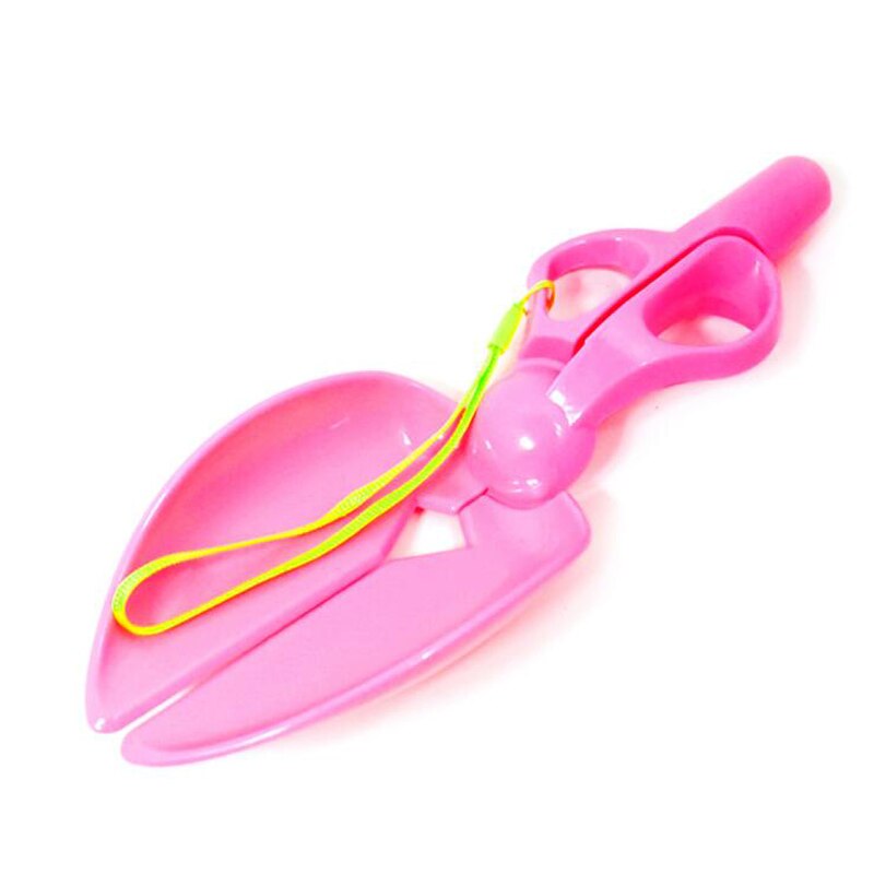 Hund kjepp scoop hund padle hund spade kjepp pickup toalett hygiene tilbehør hund pickup klipp rengjøring spader håndtere rent verktøy: Rosa 2
