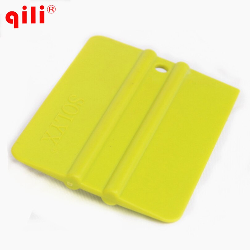 Qili qg -09 irregularity firkantet bilmærkat indpakningsskraber med størrelse 9.8 x 7.1cm folieinstallationsværktøj