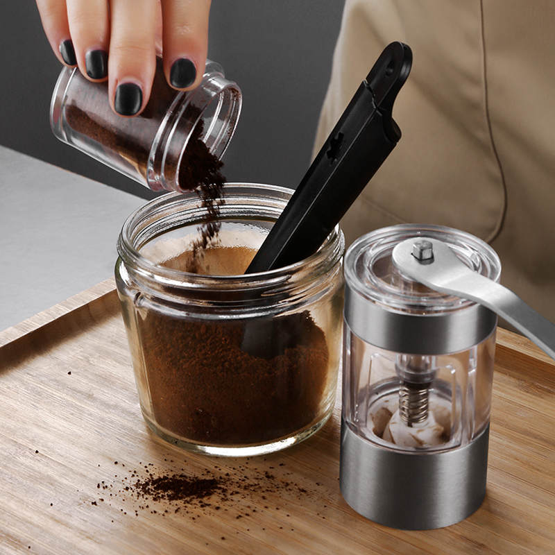 Oneisall Hand Grinder Small Mini Coffee Bean Grinder Manual Grinder Integrated Household Hand Grinder Coffee Machine