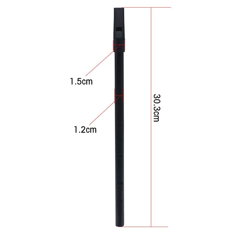 Irsk fløjte irland fløjte fløjte tin fløjte key of d øre fløjte 6 huller fløjte chanter mini lomme musikinstrument blac