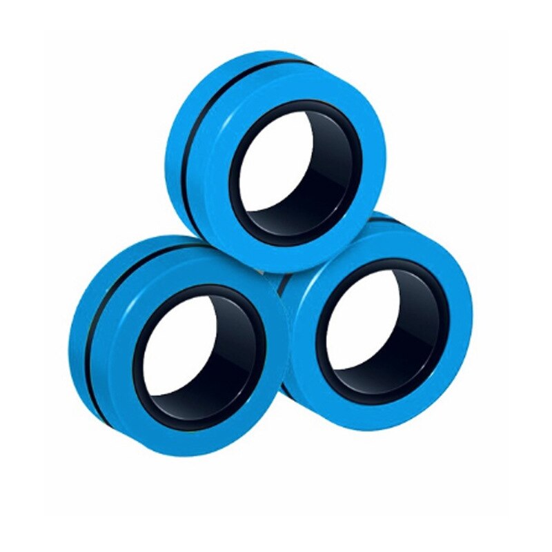 Lustige Zappeln Finger Spinner Entpacken Spielzeug Magnetische Ringe Anti-Stress Magnetische Magie Ring Werkzeuge Ring Kinder Erwachsene Dekompression Spielzeug: Color 5