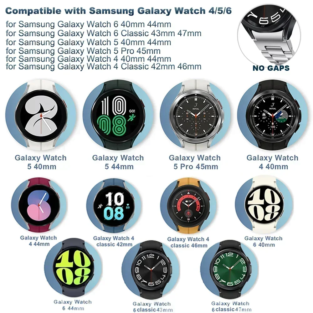20 mm Silikon-Magnetarmband für Samsung Uhr Galaxis4 6 klassisch 43 mm 47 mm 42 46 mm 6 5 4 44 40 mm Keine Lückenarmband 5Profi 45 mm Armbinde