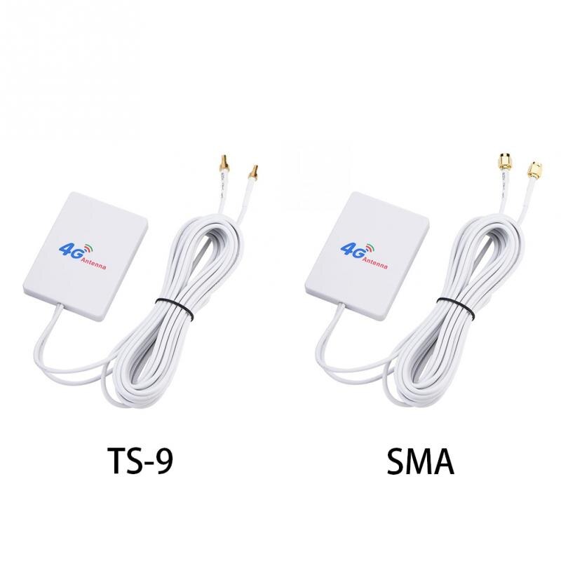 TS-9 Signaal Versterker 28DBI 4G 3G Externe Dubbele Sma Wit Mobiele Router Breedband Kabel Verticale Wifi Connector Lte antenne