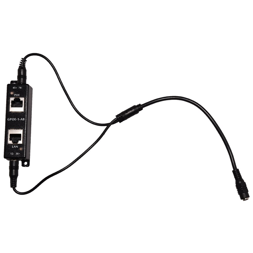 1 portin gigabitin virta ethernet poe -suuttimen kautta 802.3bt laitteen virtalähde ei sisälly: gpoe -1- ab