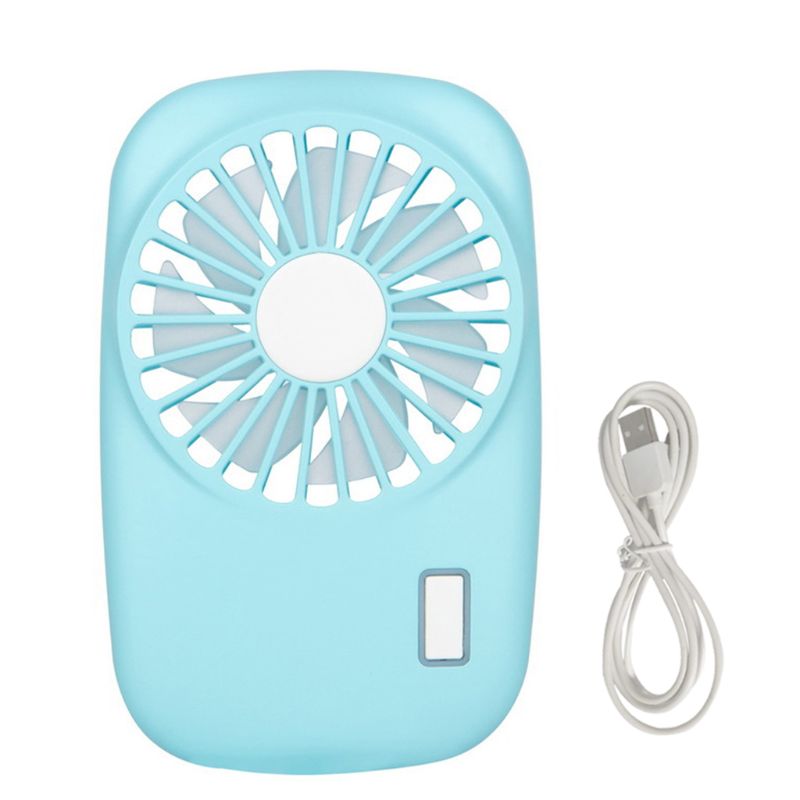 Draagbare Mini Handheld Usb Fan Camera Vorm Oplaadbare Zomer Airconditioner Koelventilator Voor Outdoor Reizen: Sky Blue