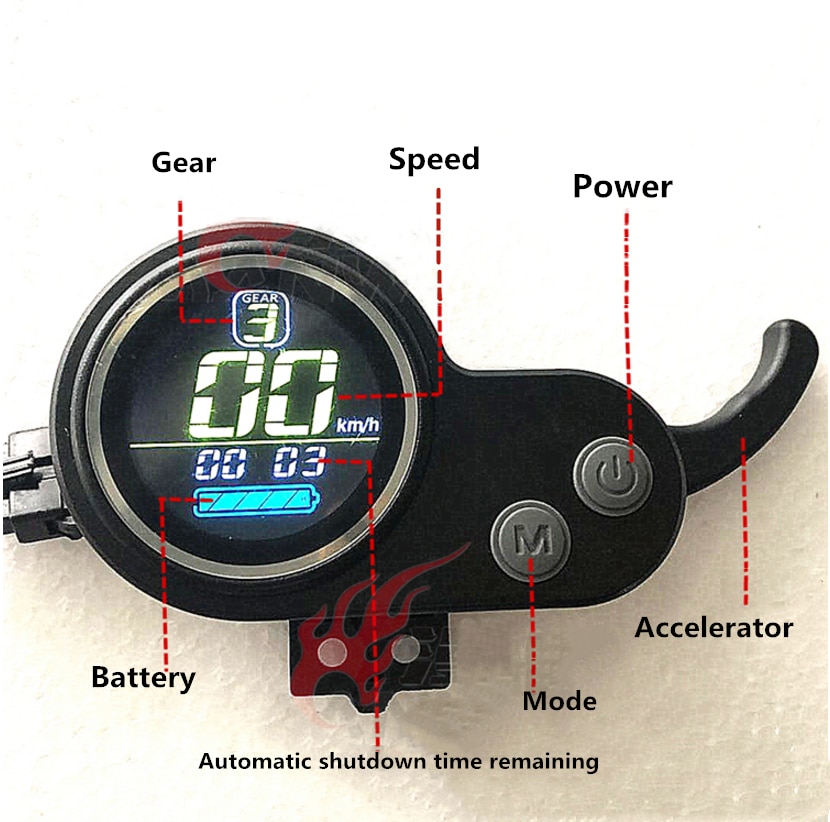 JIPIN 36V 48V 52V 60V Universale Schermo LCD per autostrada IV V RUIMA mini4 scooter Elettrico DT di skateboard pezzi di ricambio