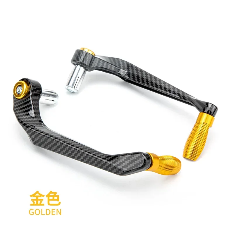 Protège-mains universel Anti-chute CNC pour moto, levier de frein et d'embrayage en alliage, accessoires de Modification: Or