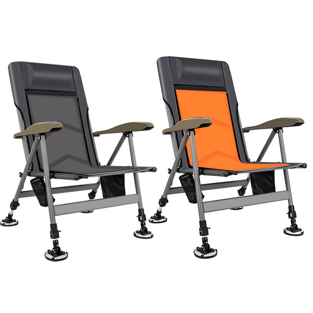 Fishing Chair Beach Chair Outdoor Foldable Fishing Chair Recliner four-leg Adjustable Portable Fishing Chair Comfortable