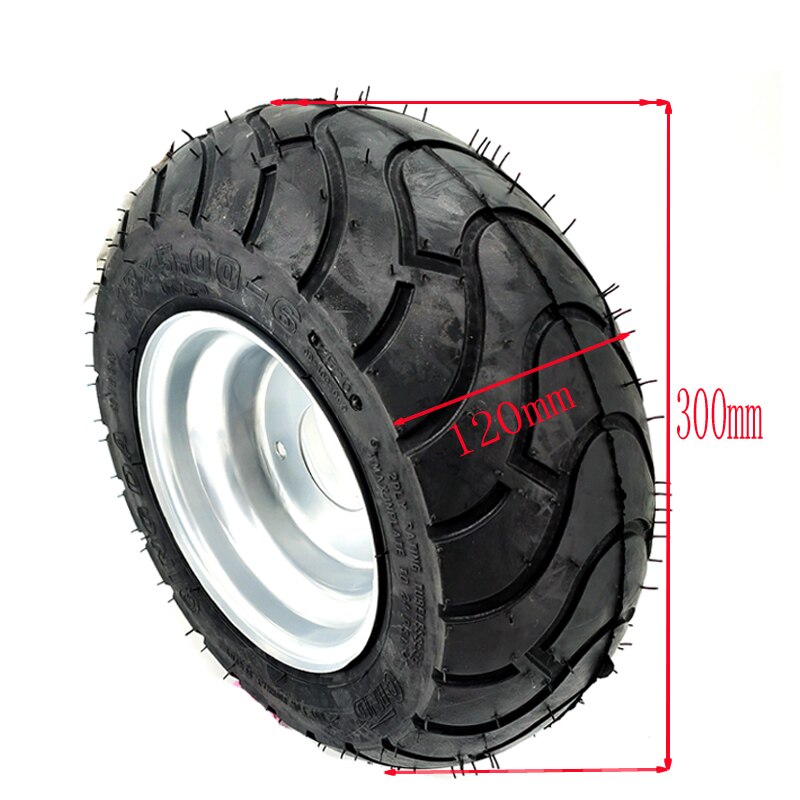 13X5.00-6 Inch Tubeless Tire With Steel Rim Fit For Fuel Electric 4 Racing Wheels Buggy Karting Beach Car ATV QUAD Go kart Parts