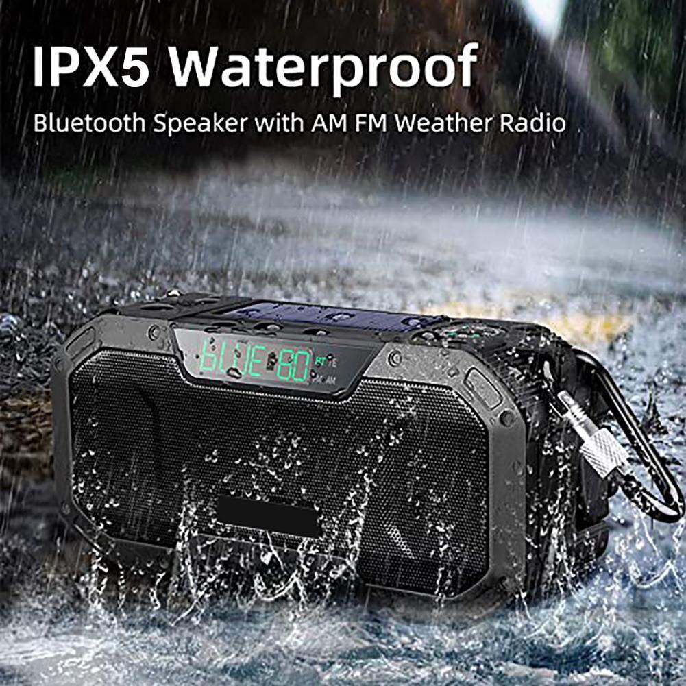 DF-580 Tragbare Bluetooth Lautsprecher Hand Kurbel Solar- Radio bin/FM Notfall Radios LED Taschenlampe 5000mAh Energie Bank für praktisch