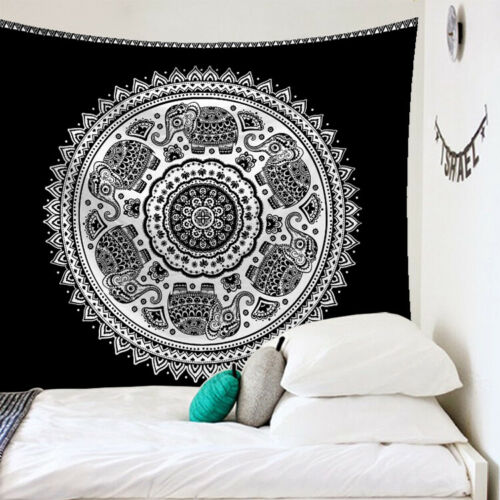 Indische Mandala Wandteppich Hängen sandig Strand Werfen Teppich Decke Camping Zelt Reise Matratze Isomatte Mandala Tapisserie: 9