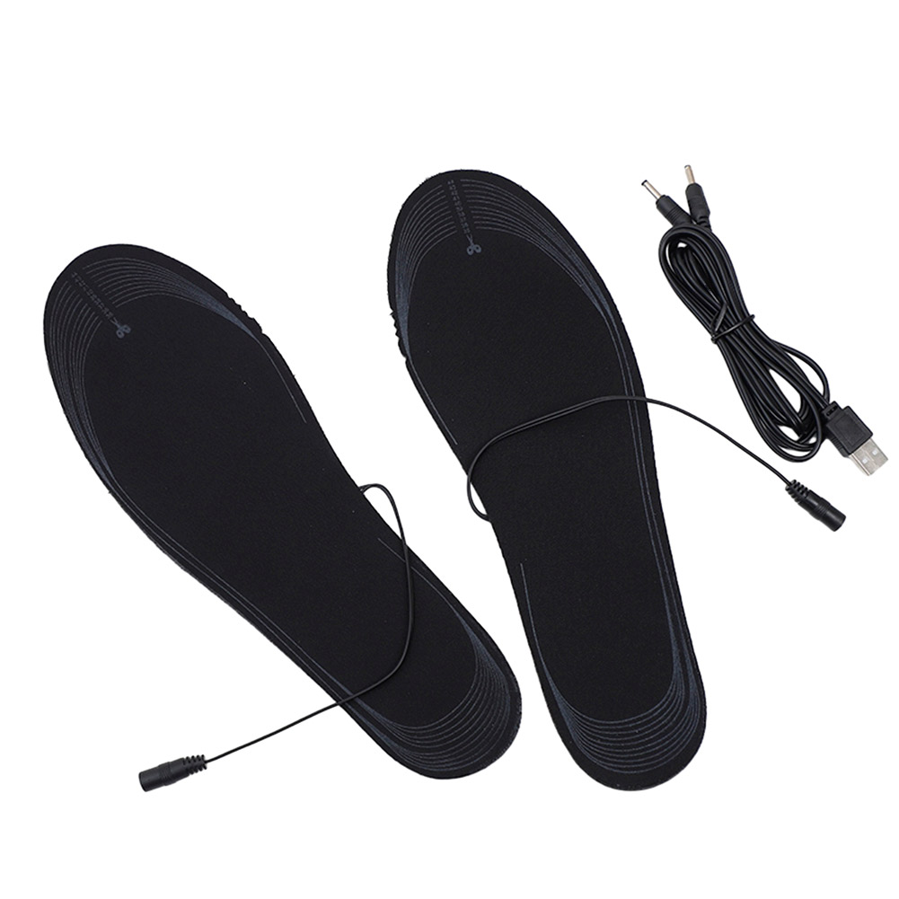 1-3 pezzi scarpe riscaldate elettriche solette tagliabili USB piedi riscaldati scaldapiedi scarpe termiche calzino pad solette riscaldate piedi lavabili febbre
