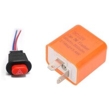 Lights LED flash relay Lamp Flashlight Motorbike 12V 2-Pin LED Indicator