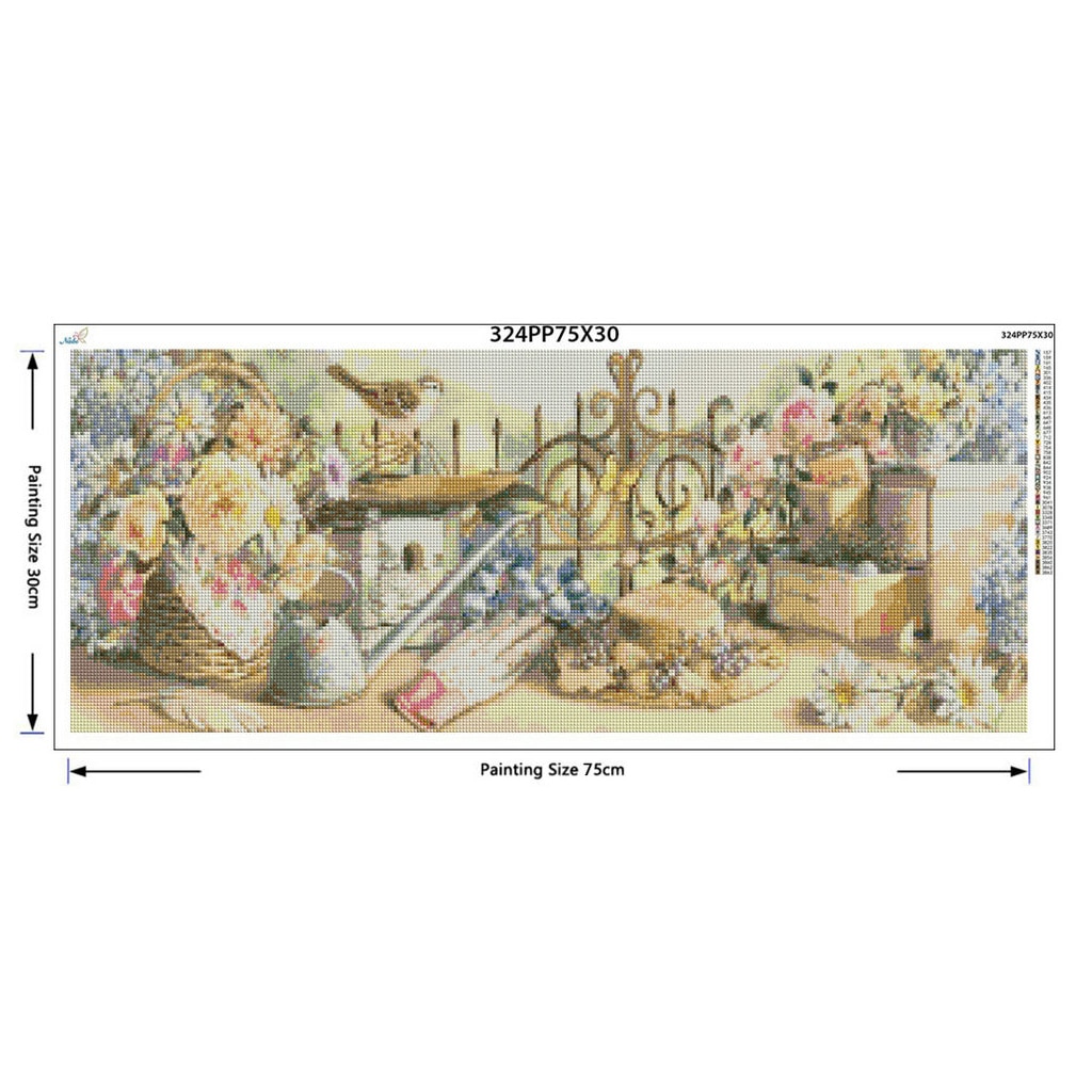 Flower Bird Spring Scenic DIY Diamond Embroidery 5D Diamond Painting Cross Stitch Household Patchwork Craft Full Layout ASF583