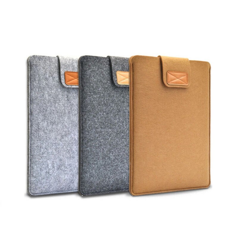 BinFul 9.7 11 12 13 15 17 inch Wool Felt Laptop Sleeve Bag Case Protection Cover Soft Liner Computer Cover For Man Women Student