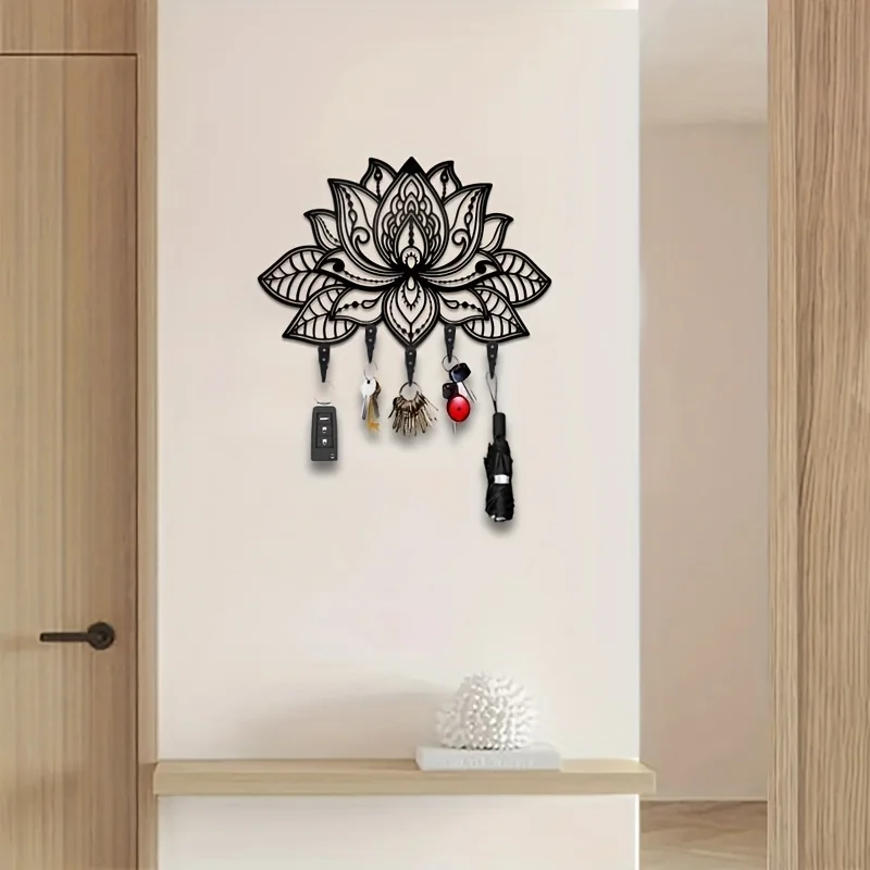 HelloYoung-perchero de Metal montado en la pared, perchero decorativo moderno, gancho para estante de almacenamiento para colgar en la pared, decoración de pared del dormitorio del hogar