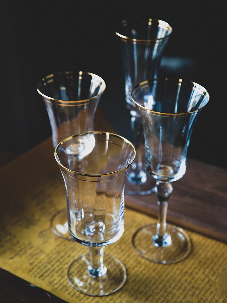 Bicchiere da vino in cristallo a bocca larga in vetro a forma di tulipano contralto bicchieri da vino dolce liquore Brandy Sherry tazza festa casa ristorante calice da bere