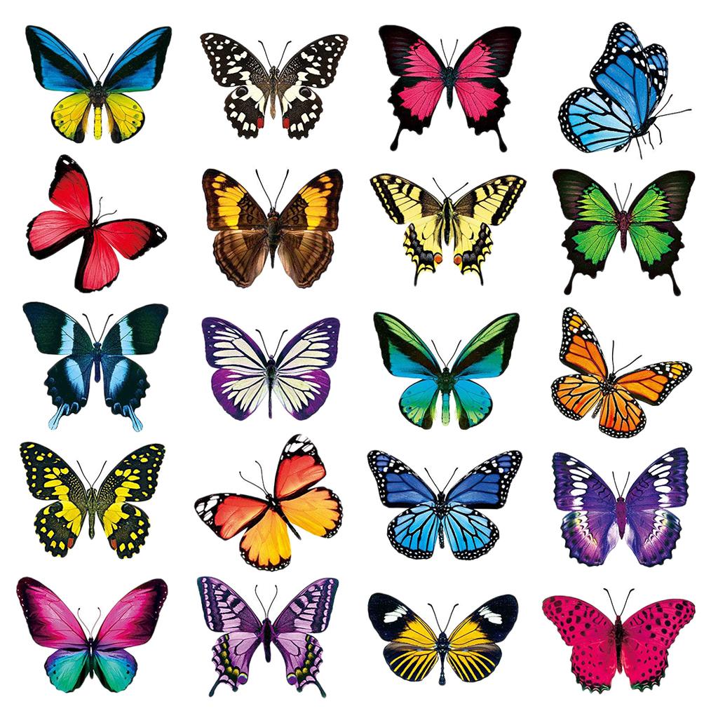 20PCS Butterfly Window Stickers to Prevent Bird Strikes On Glass Windows, Doors, Window Decals Anti-Collision Window Clings