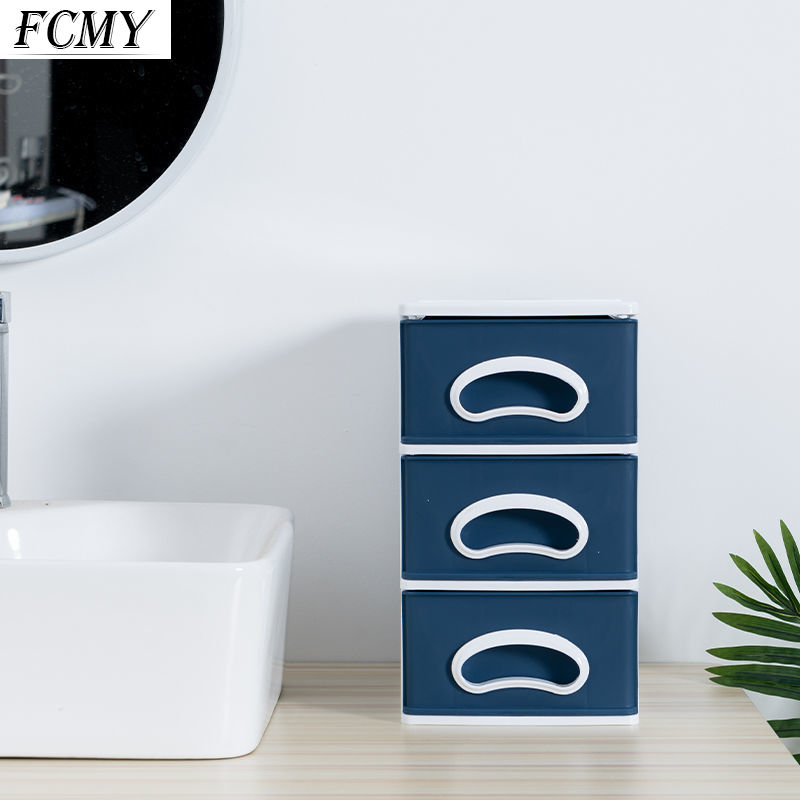 2/3 warstwy przezroczysta szufladka na biurko typ schowek mini Organizer robić przechowywania kosmetyków pojemnik na rozmaitości pojemnik robić przechowywania na biurko