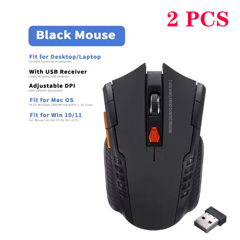 2.4GHz Draadloze Muis Optische Muizen met USB Ontvanger Gamer 1600DPI 6 Knoppen Muis Voor Computer Laptop Accessoires muis Gamer