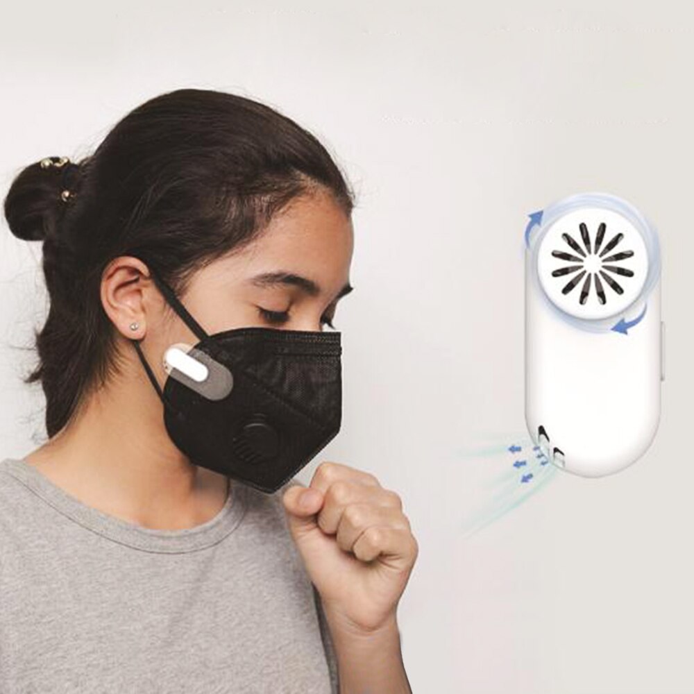Personal Breathe Cooler Wearable Air Purifier Air Face Fan USB Mini Portable Mask Clip Fan Electric Air Conditioning Cooling Fan