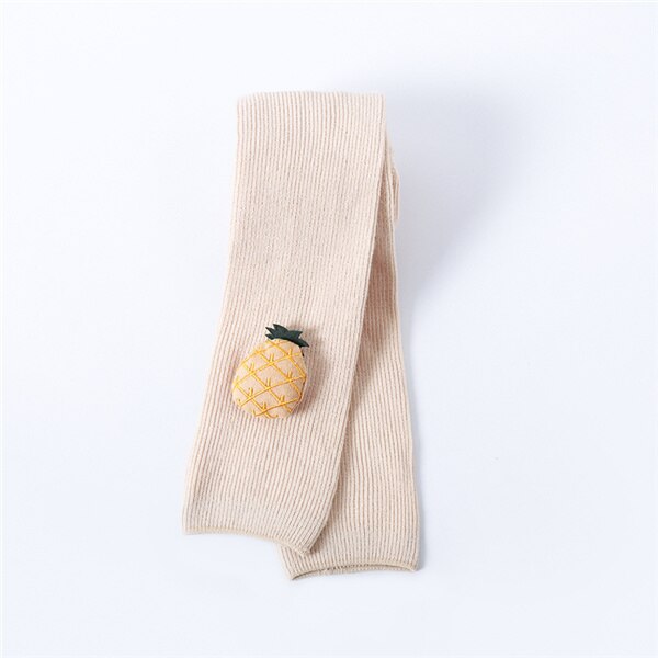 Pantimedias con patrón de frutas para niños, mallas para bebés y niños pequeños, medias y medias para fotografía de: Khaki / 6-12Months