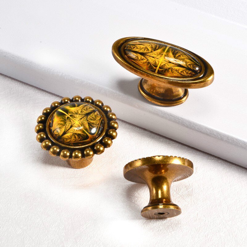 Vintage Tür Griffe Retro Bronze Küche Kabinett Knöpfe und Griffe Möbel Schrank Schrank Griff Schrank Schublade Knöpfe Zieht