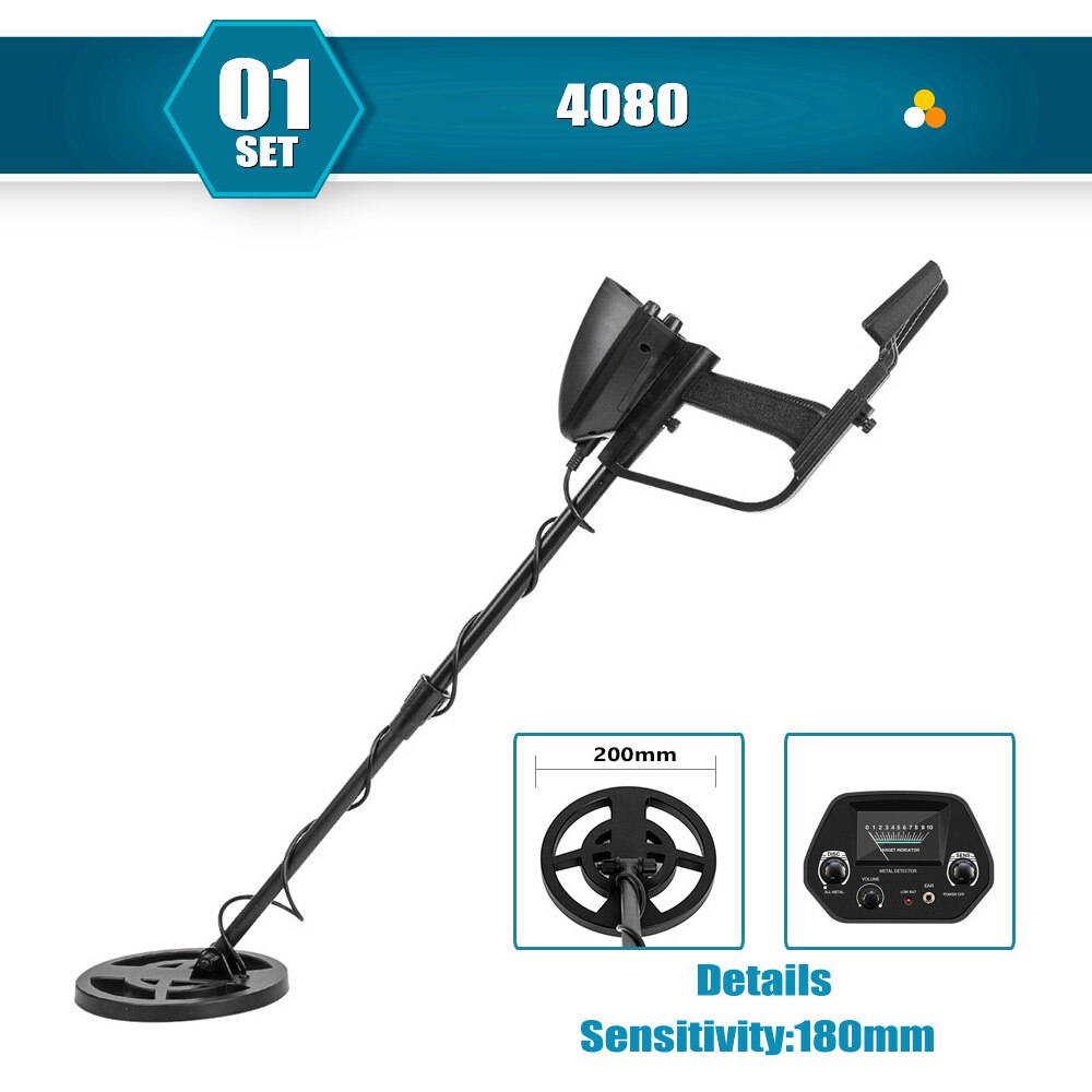4080/4030 Metal Detector Underground Gold Finder High Sensitivity Treasure Hunter: 4080