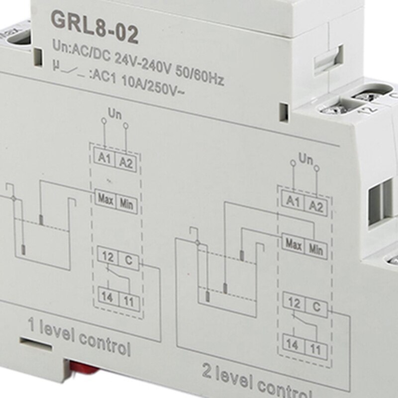 GRL8 Water Level Controller Liquid Relay 10A AC DC 24V 220V Wide Range Voltage Water Pump Relay,GRL8-01