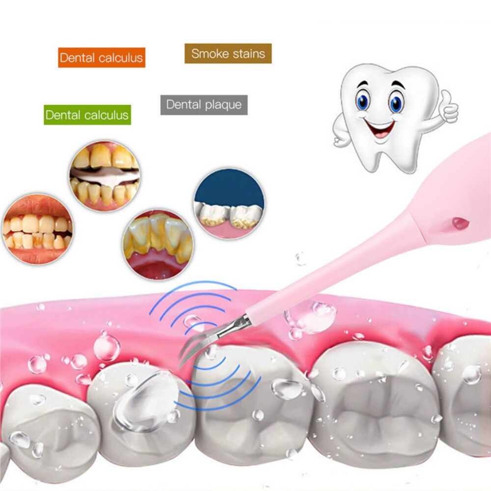 Ultralyd tandrenser bærbar elektrisk sonisk tandskaler tandpletter tandsten værktøj usb opladning tænder renere mundhygiejne