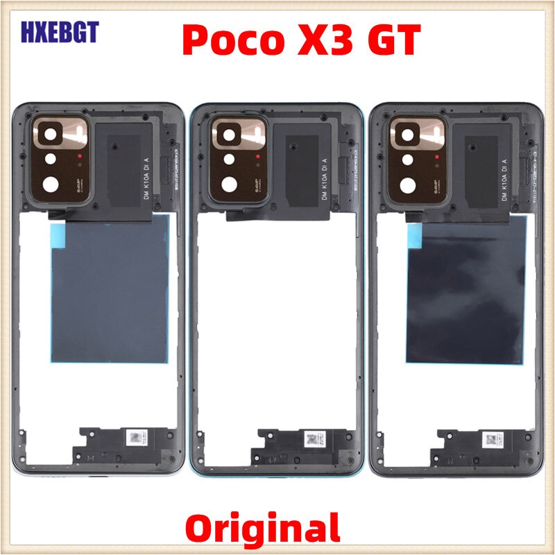 Cornice centrale originale per Xiaomi Poco X3 GT con pulsante Volume alloggiamento anteriore cornice centrale telaio Shell parti di Smartphone